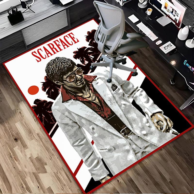 Scarface World Living Room Non-Slip Area Rug Soft Carpet for Bedroom Game Playroom Sofa Office Home Decor Doormat Christmas Gift C921159