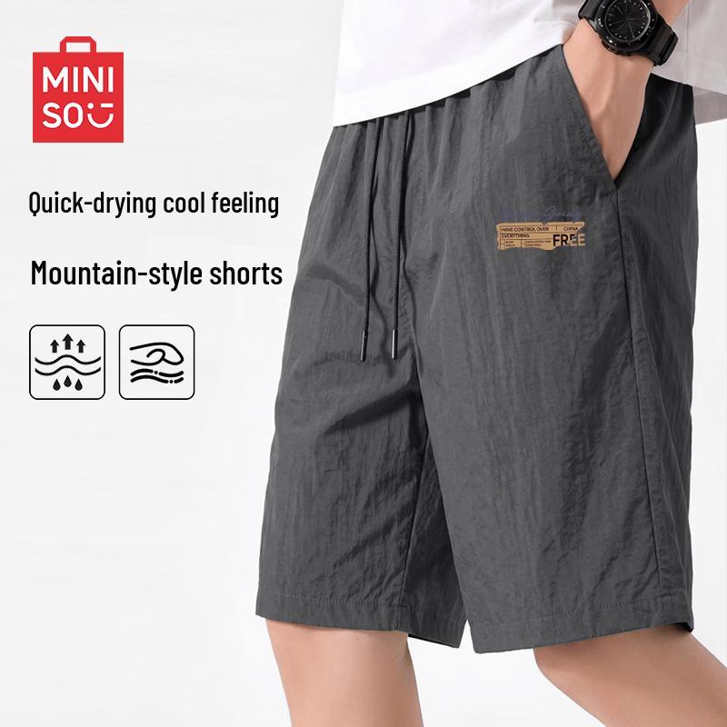 MINISO Men s Quick-Dry Cooling Casual Shorts L