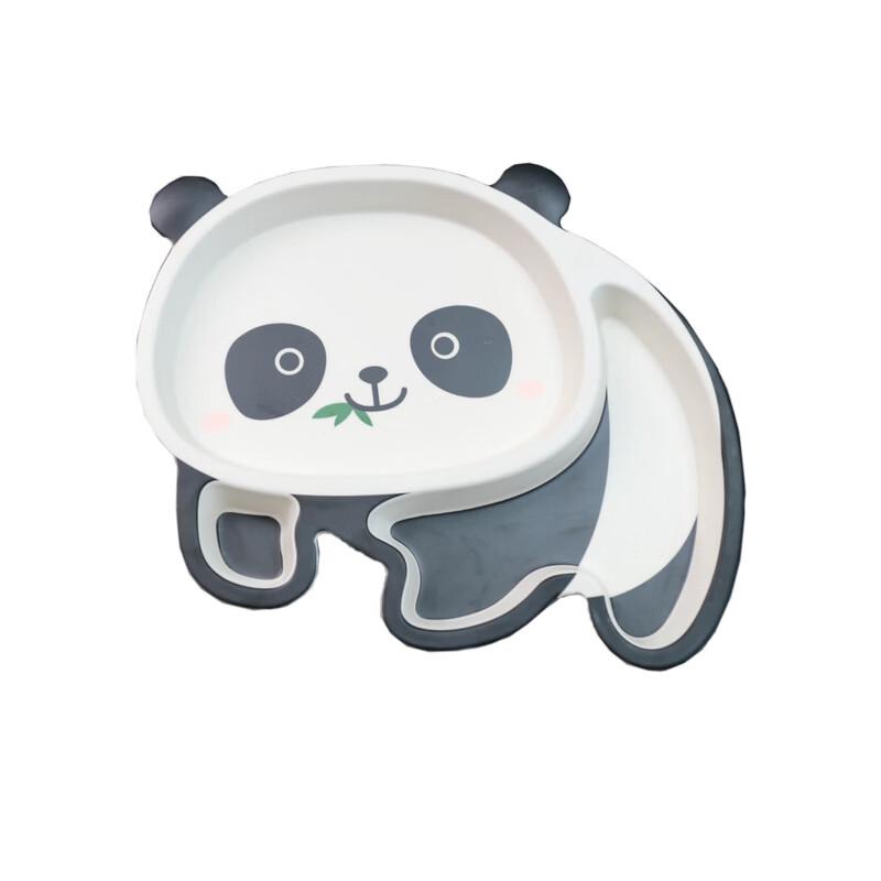 RuHan Panda Dětský talíř s přihrádkami