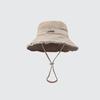Cappelli a Secchiello Estivi Lavati con Tesa Larga per Vacanze con Bordo in Pelliccia e Cordino per Appendere Sole Logo Personalizzato Cotone Cappelli a Secchiello da Donna per Esterno