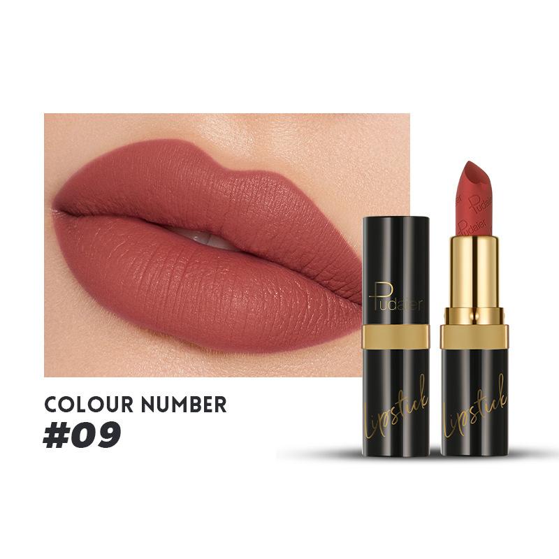 Matte Lipstick 10 Colors Velvet Non-stick Lip Glaze Highly Pigmented Long Lasting Lip Honey Lip Gloss