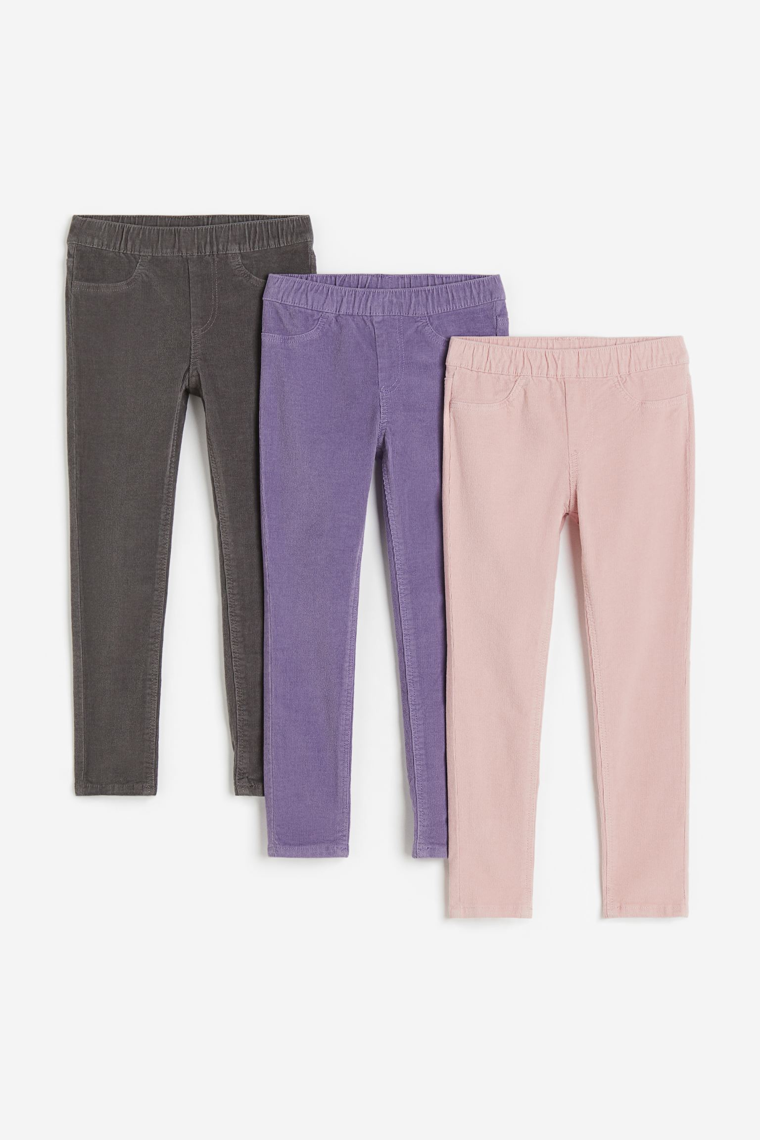 

3-pack corduroy treggings