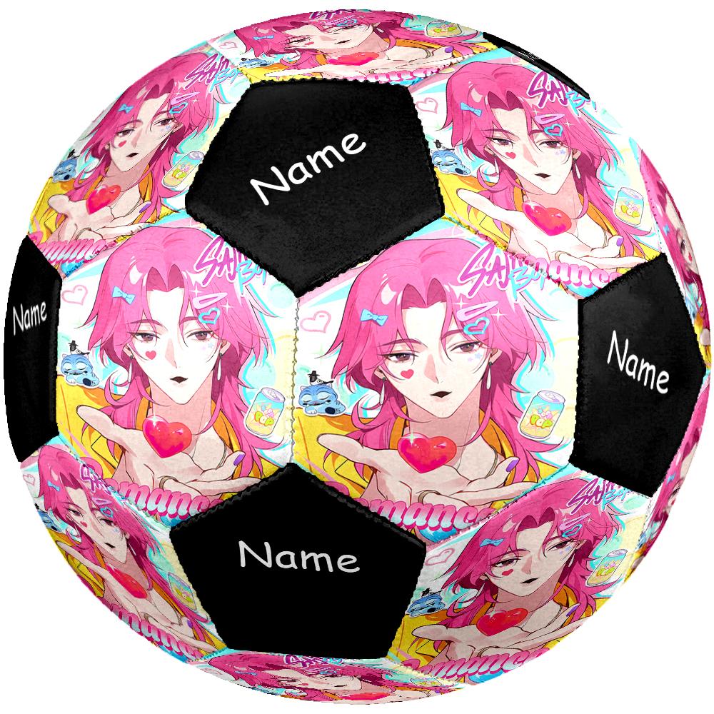 Custom Name Saja Boys Theme Size 5 Soccer Ball, Suitable for Both Indoor and Outdoor Matches, a Gift Suitable for Everyone.