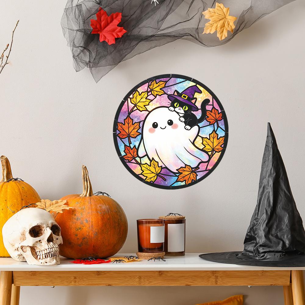 Halloween Cartoon Ghost Decorative Window Stickers for Beautifying The Outdoor Balcony Glass Window