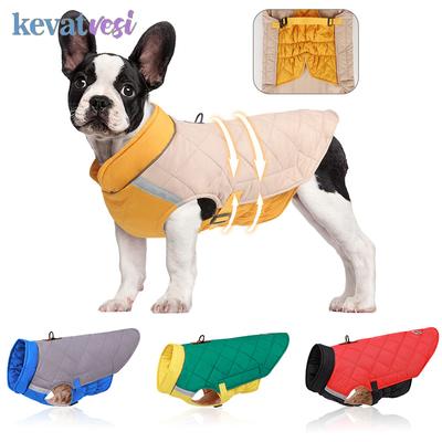Giacca invernale calda per cani, abbigliamento riflettente per cani, cappotto spesso per animali domestici per cani di piccola, media e grande taglia, costumi per cuccioli con anello a D