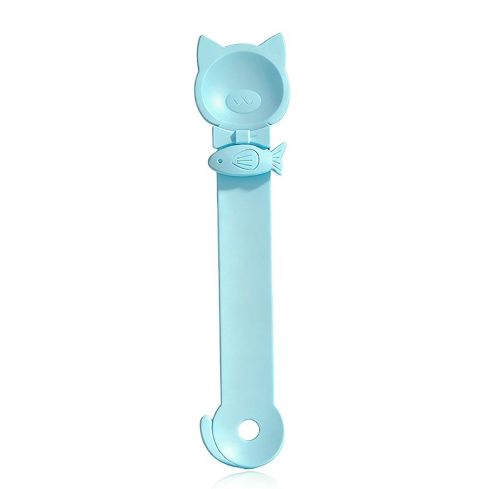 

Squeeze Design Cat Treat Spoon Cat Tail Design Easy Feeding Lickable Treat Spoons Portable Multi-Functional Treat Feeder Spoon синий