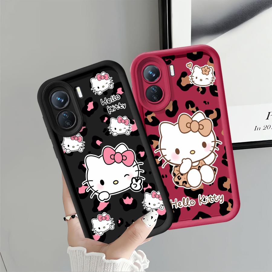 Hello Kitty Leopard Print Pattern Case for Xiaomi Redmi Note 14 Pro Plus 9s 10S 11 12 12S 10 11S Note 13 Phone Cover