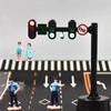 Safety Mini Stop Model Toys Mini Traffic Light Building Blocks Traffic Toy Light Signs  Girl Boy