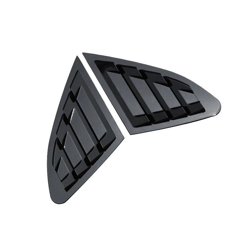 For Chevrolet Malibu 2016- Car Rear Louver Window Side Shutter Cover Trim Sticker Vent Scoop ABS Carbon Fiber Accessories