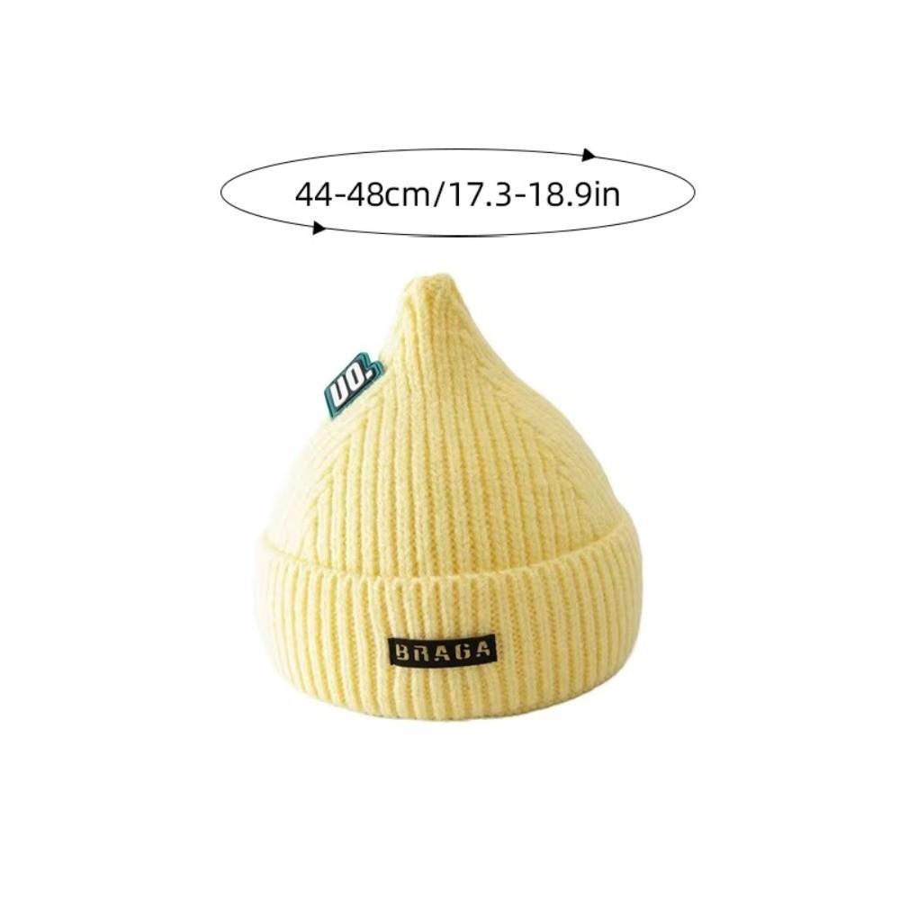 Cute Letter Newborn Knitted Hat Winter Warm Infant Kids Ear Protection Hats New Baby Beanie Cap