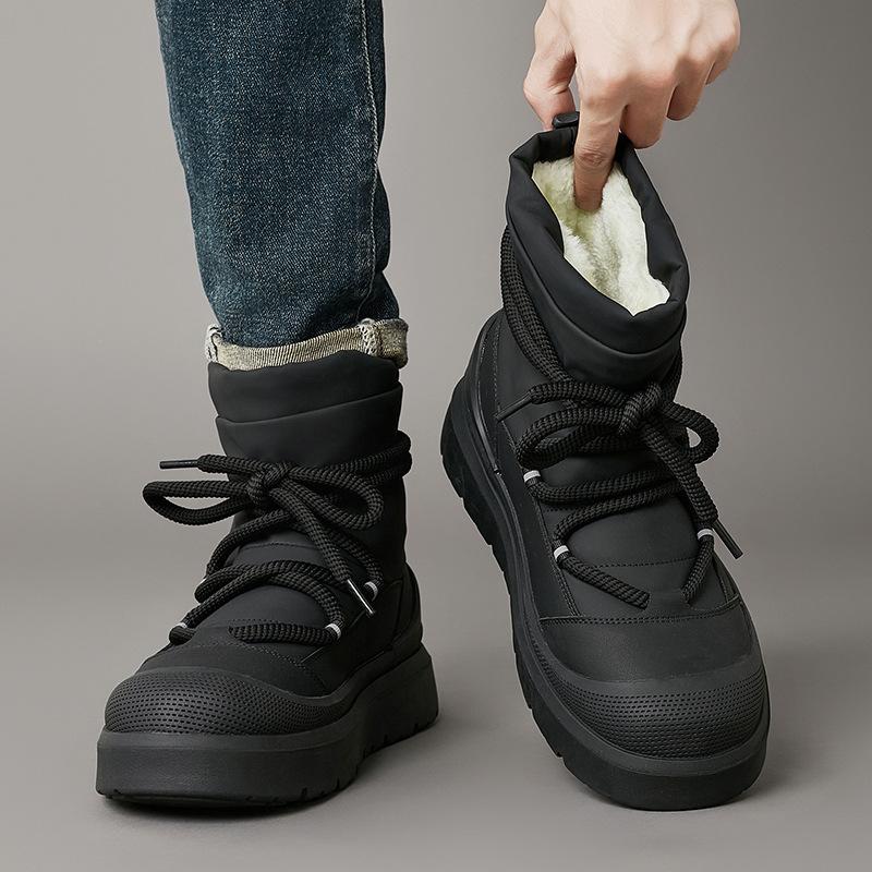 Winter Velvet Thickened Men's and Women's Versatile Warm Cotton Thick-soled Cold-proof Functional Wind Tooling Snow Boots
