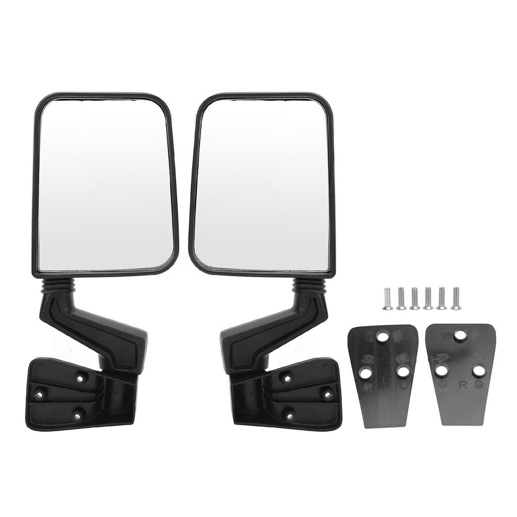 1 Pair Manual Door Mirror 105495870 Scratch Resistant Anti Heat Fade Proof Manual Folding Side Mirror for TJ Manual