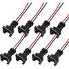 8PCS Fuel Injector Connector, Fuel Injector Harness, Waterproof Shell Copper Core Plug with Wiring Harness, Auto Accessories Pigtail Wiring Plugs