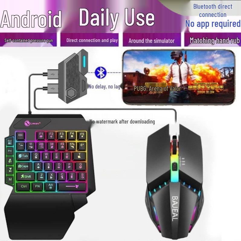 Bluetooth Mobile Game Keyboard & Mouse Set for Android