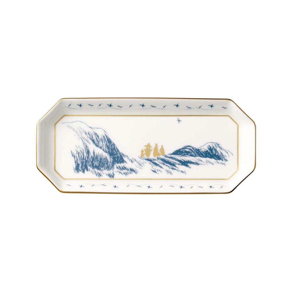 Noritake Moominpappa Goes to the Bone Tray, 18.5cm, Moomin, Sea, China, White, TG54806/N-091L