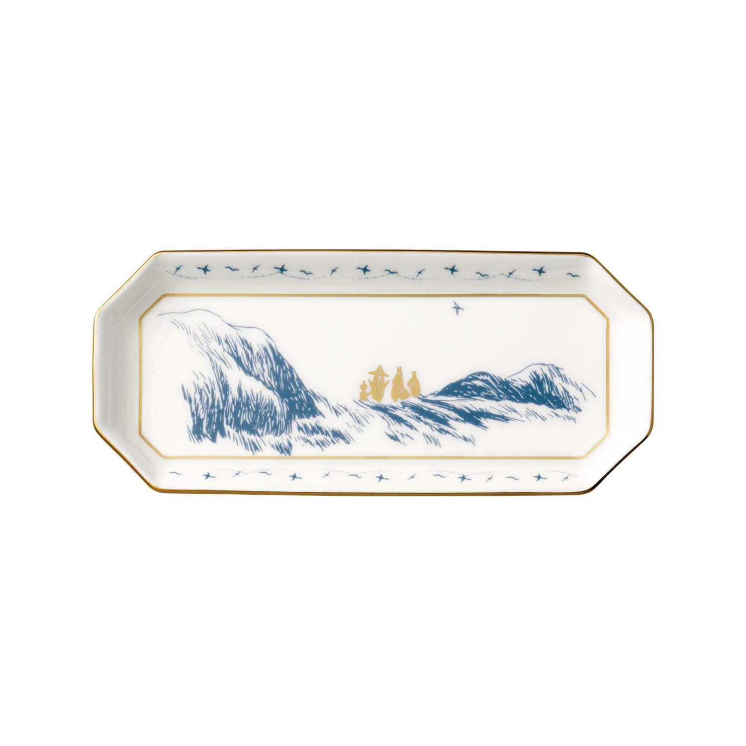 

Noritake Tray, 18.5cm, Moomin, Moominpappa Goes to the Sea, Bone China, White, TG54806/N-091L