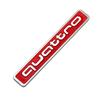 For Audi RS3 1Pcs Large Quattro Metal Sticker For Audi A3 A4 A5 A6 Q3 Q5 Q7 Four-Wheel Drive, Modified Rear Label Sticker Car