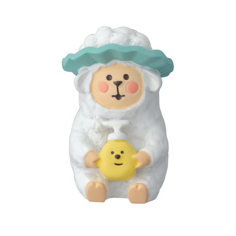 Orange Series Japanese Zakka Cat Resin Ornament - Cute Miniature for Home Decor and Photography DIY.