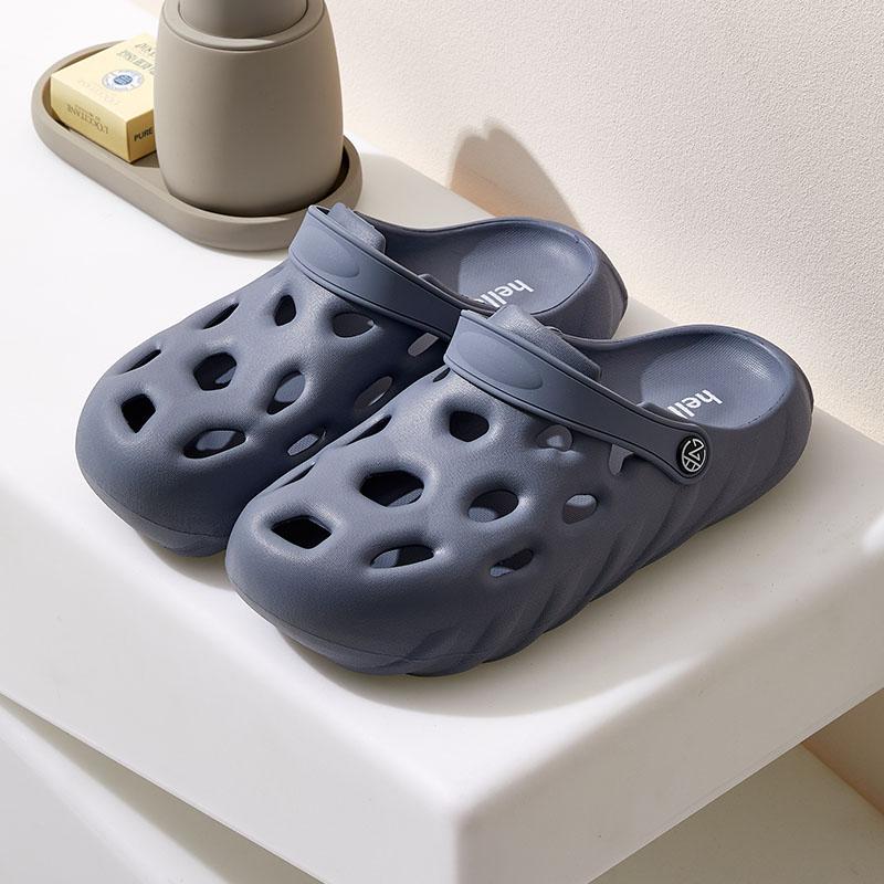 2024 Nouvelles Sandales à Plateforme d'Été pour Femmes, Pantoufles de Couple, Chaussures de Mode Creuses et Respirantes, Pantoufles d'Intérieur pour Femmes