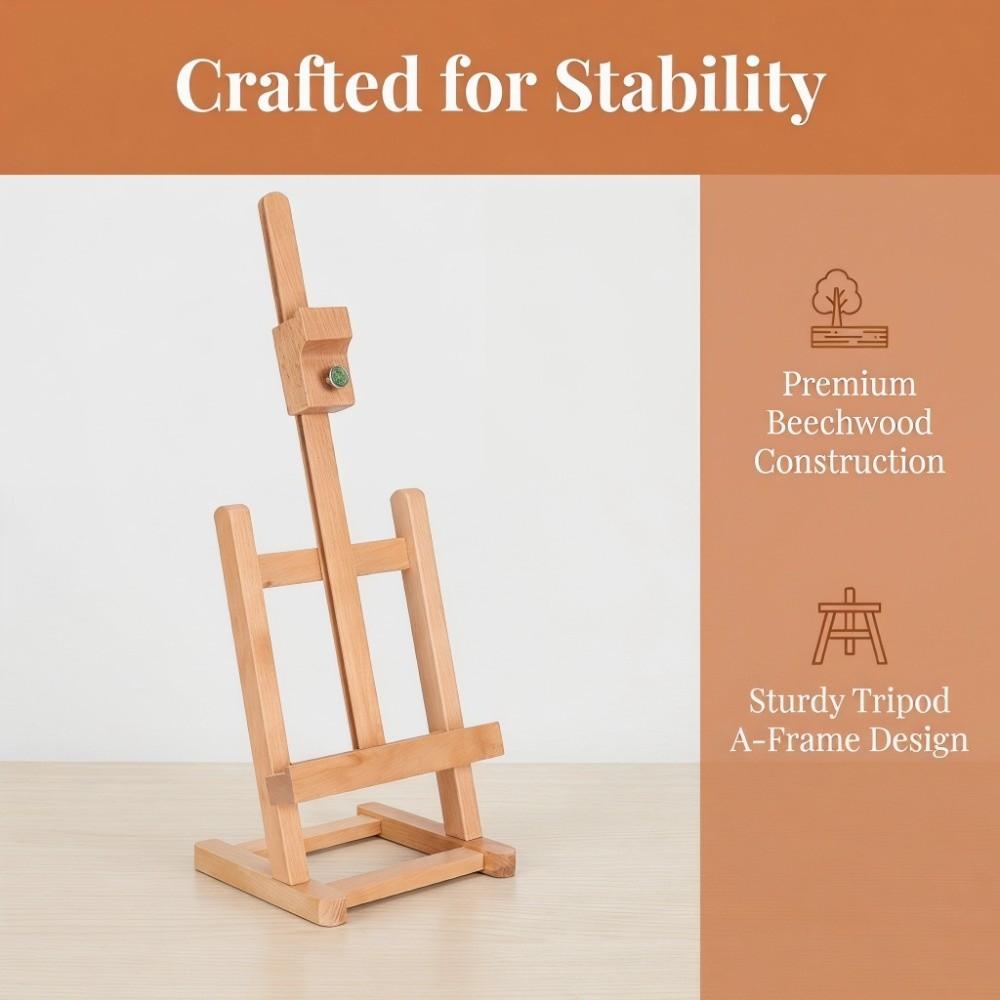 Adjustable Display Stand HJ‑6B Tabletop Art Holder Rack Tabletop Easel  Desktop Oil Painting Work