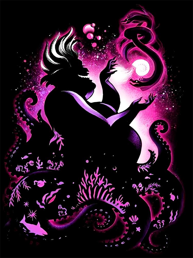 Disney 5D Diamantmalerei Disney Charakter Neon Silhouette Stil Dekoration DIY Voll Diamant Mosaik Einlege Kreuzstich Set Geschenk