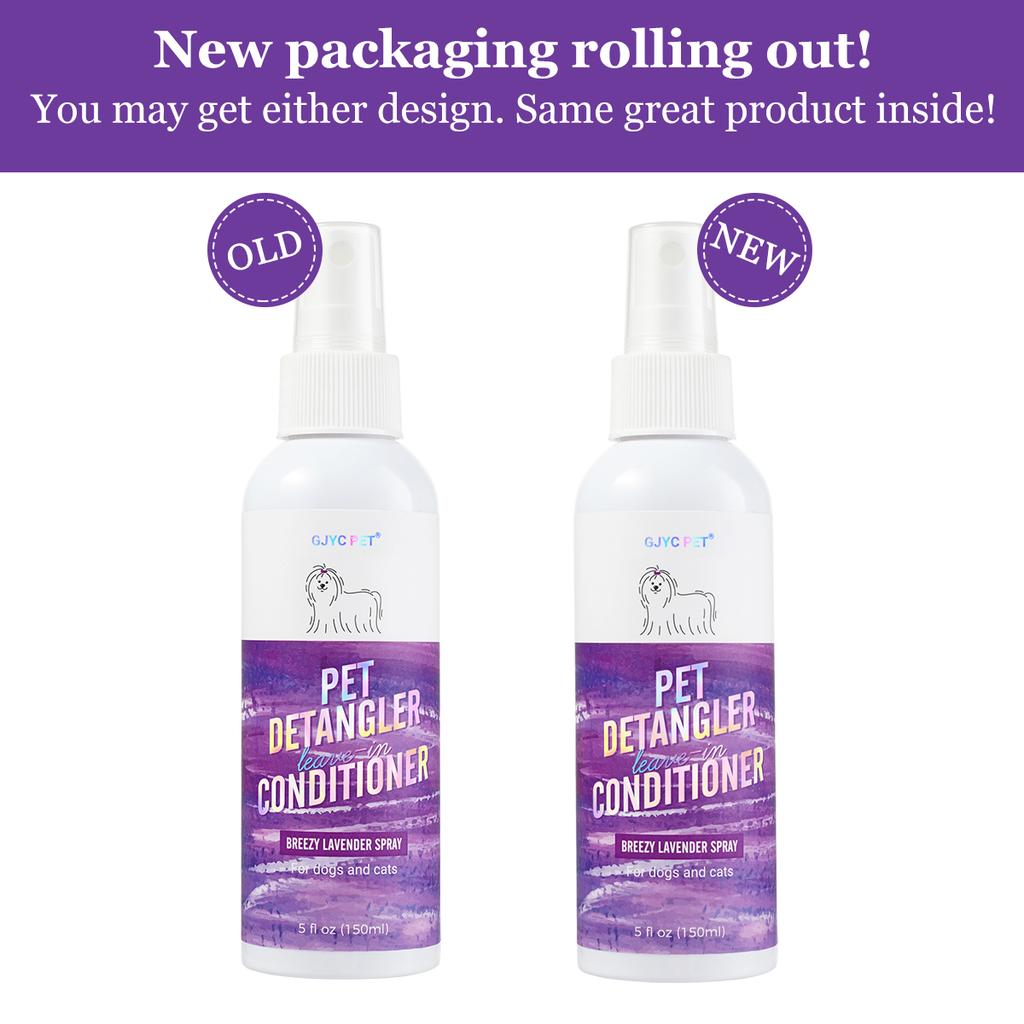 Lavender Pet Hair Detangling Spray Stain Removal Leave-In Conditioner Softens Knotty Fur For Cats And Dogs
