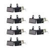 6 Pairs Bike Brake Pads Oil Disc Heat Dissipation Semi Metal Lining for Mountain Bikes Road Bicycle