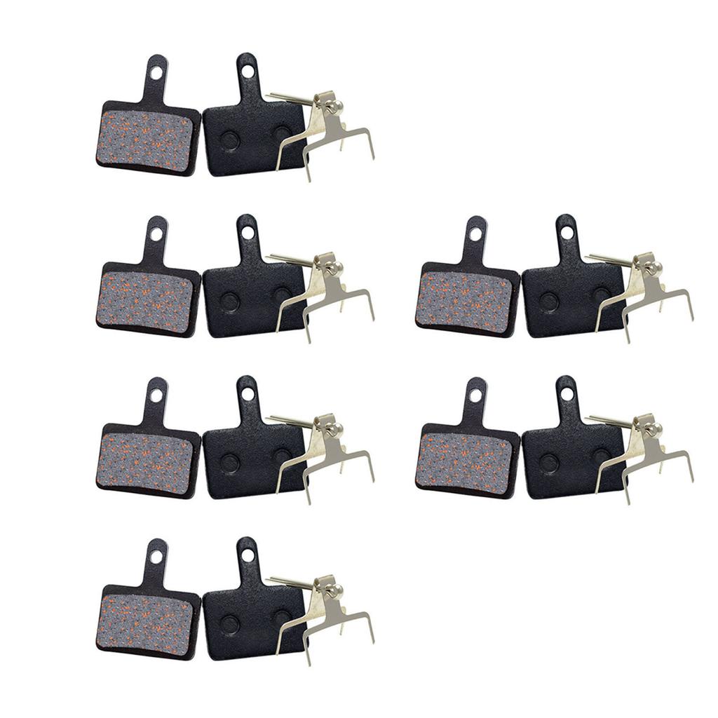 6 Pairs Bike Brake Pads Oil Disc Heat Dissipation Semi Metal Lining for Mountain Bikes Road Bicycle