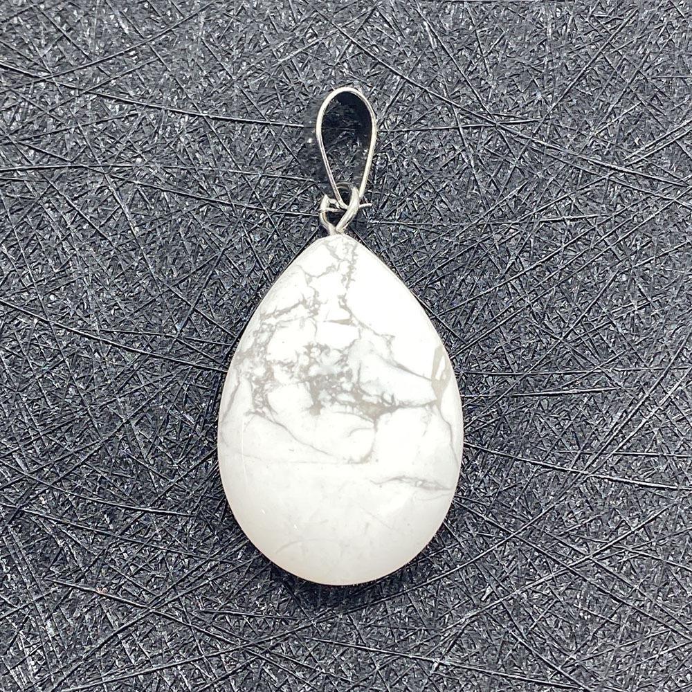 Opal Teardrop Pendant, 17x27mm Stone, Single Hole Melon Seed Buckle, DIY Necklace Jewelry Accessory