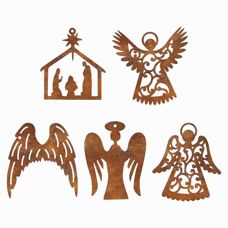 

Металлический кулон «Ангел» для трансграничной торговли: Рождественское настенное украшение для дома/улицы