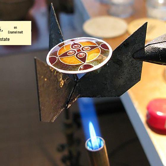 Набор эмалевых инструментов: Стойка для обжига и набор горелок Black Stand