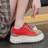 8cm Height Increasing Spring Summer Casual Shoes Women Chunky Sneakers Soft Comfortable Colorful Sweet Ladies Mesh Shoes Breathable