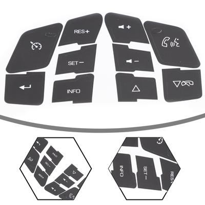 Steering Wheel Button Repair Decals Stickers Wheel Worn Peeling Buttons Repair Sticker For Corvette C6 Button Repair Stickers