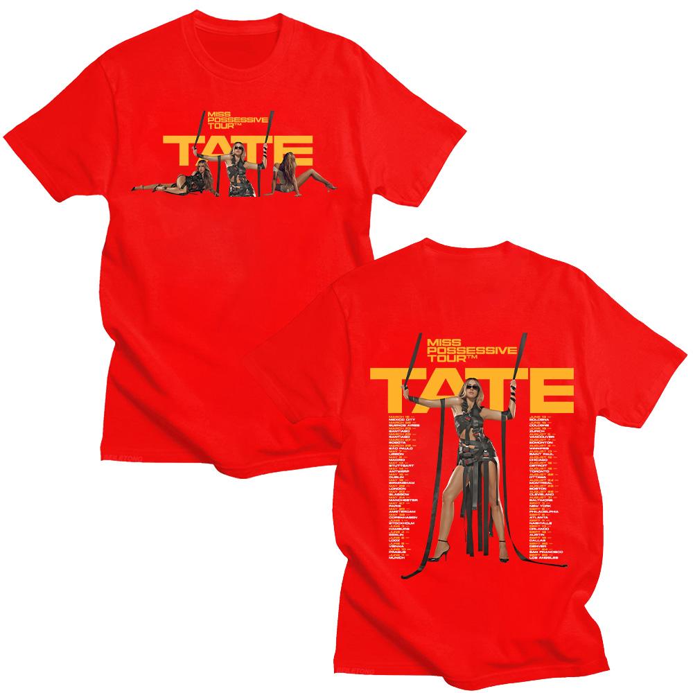 Tate McRae Miss Possessive Tour 2025 T-Shirts Unisex Harajuku O-Neck Short Sleeve TShirts Cotton Casual Tee Fashion Creative Top