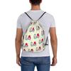 Custom M-Melodies Drawstring Bags Men Women Lightweight Rabbit Anime Sports Gym Storage Backpack