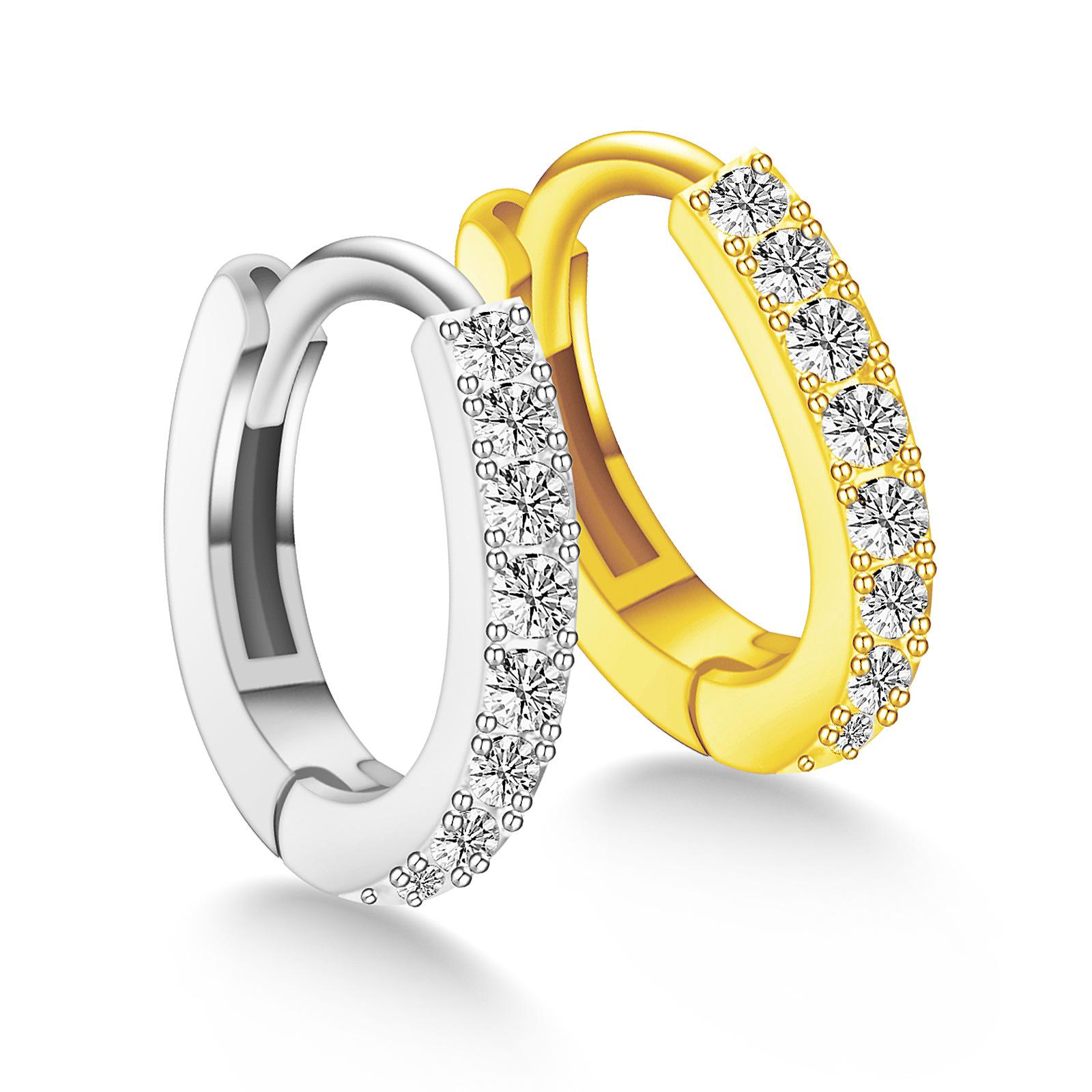 

Серьги-клипсы Женские украшения для ушей Пирсинг 0.9mm золотой