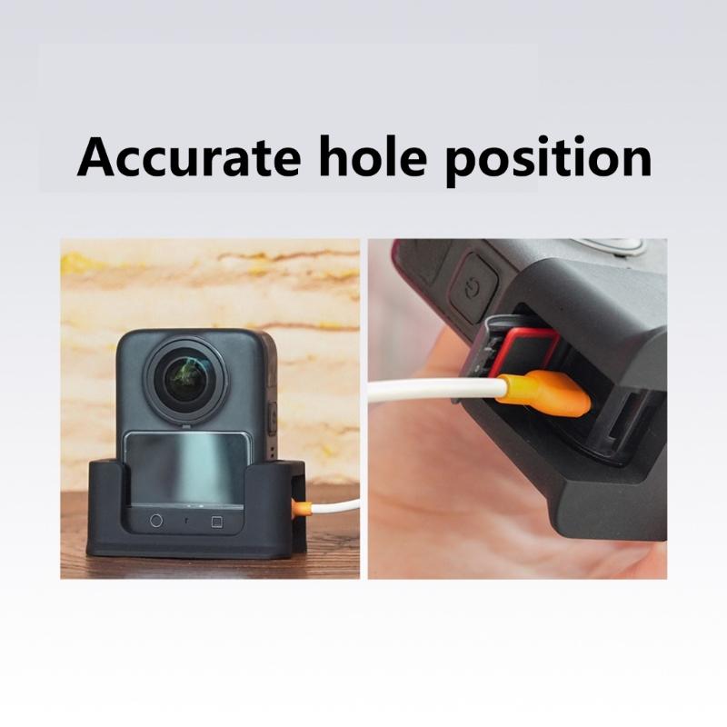 Camera Charging Base Nonslip Silicone Holder Station Compact Travel Friendly Temperature Adaptable for Panoramic Devices