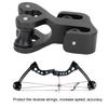 Aluminum Alloy Archery Cable Slide Bow String Roller Glide Block Separator black