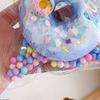 Simulation Doughnut Squeeze Toy Stress Relief Sequin Donut Pinch Sensory Toy Simulated Dessert Fidget Toy Students Office Workers Gift