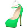 Women Sandals Pumps Sexy 14cm Extremely Thin High Heels Platform Peep Toe Stiletto Patent Leather Party Nighclub Wedding Shoes