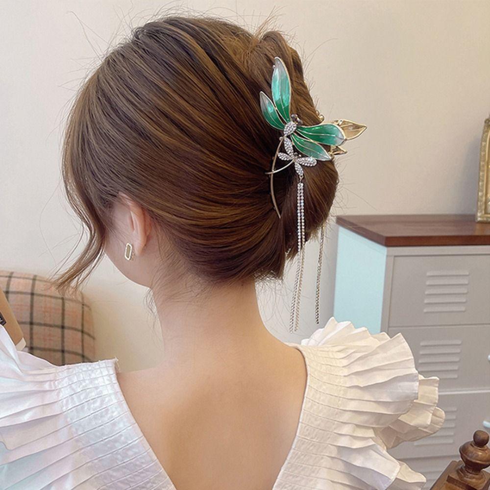 Hair Claw Hair Clip Women Crab Clip Hair Accessories Dragonfly Hair Claw Korean Style Hair Clip