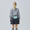 Blu Dot Wool Pleated Skirt Gy