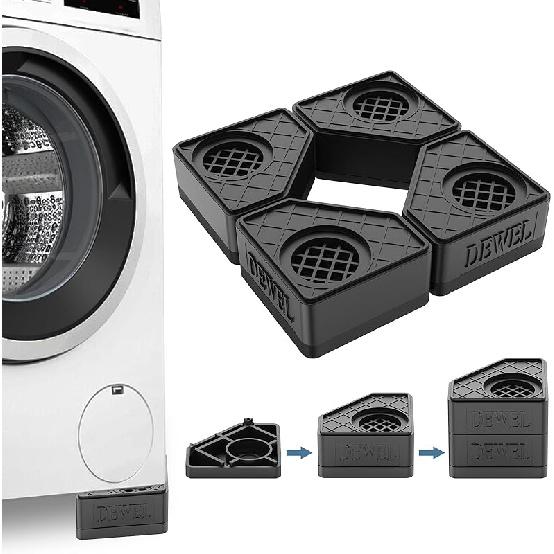 SEISSO Anti Vibration Pads for Washing Machine, Washer and Dryer Pedestals Increase Height 3.14 . Double Height Washing Machine Pads for Anti Increase 1.8
