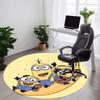 1PC Minions Music Office Round Area Rug, Indoor Mat Suitable For Office, Under Office Chairs Bedroom Living Room Home Decor DT1212011