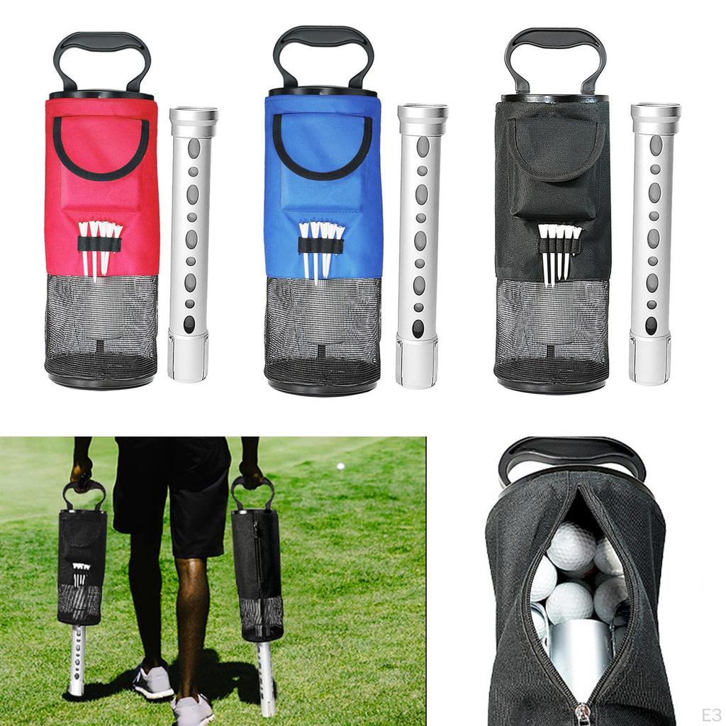 Golf Ball Retriever Collector Bag Practical Scooping Device Portable with Storage