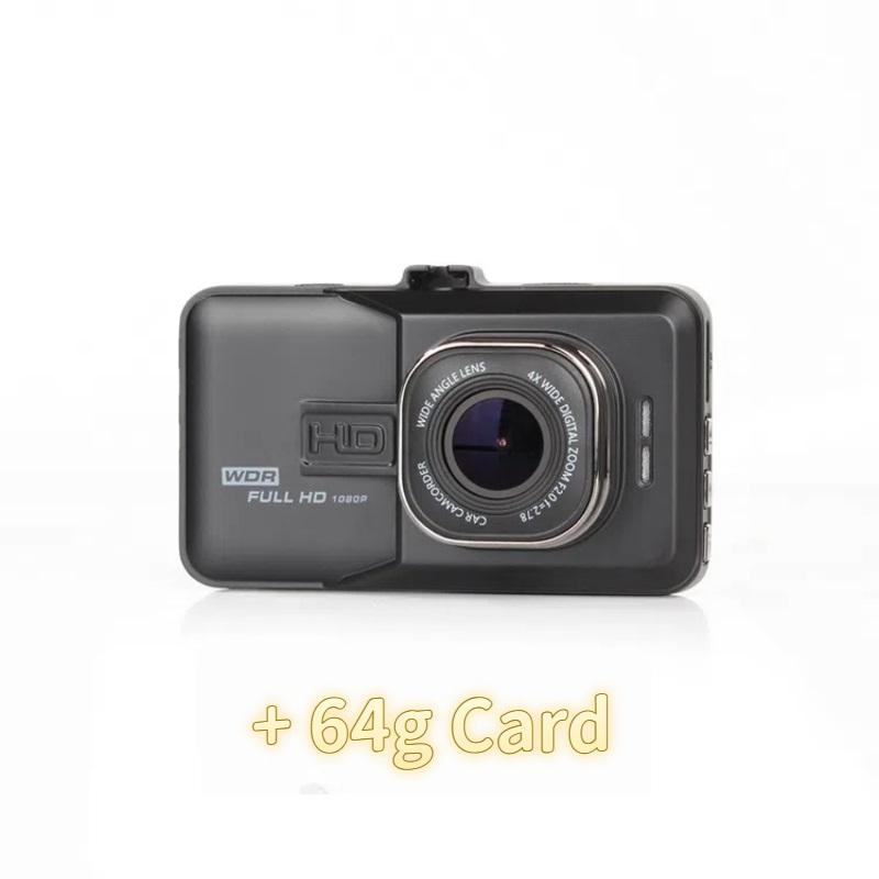Dashcam with HD Night Vision, 170-degree Wide-angle Camera, Parking Monitoring Recorder