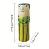 Handcrafted Bohemian Face Resin Artistic Vase - Home Decor Accent Ornament