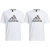 Adidas Alphabet Logo Print Sports Round Neck Short Sleeve T-Shirt Men Tops White HE7425
