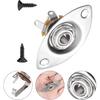Guitar Output Jack Plate 6.35mm Electric Guitar Input Jack 1/4" Oval Guitar Jack Guitar Jack Plate Output Plug Socket for Mono Electric Guitar