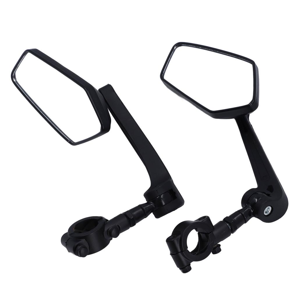 1 Pair Bike Rearview Mirrors 360 Degree Rotation Cycling Handlebar Mirror Replacement for Electric